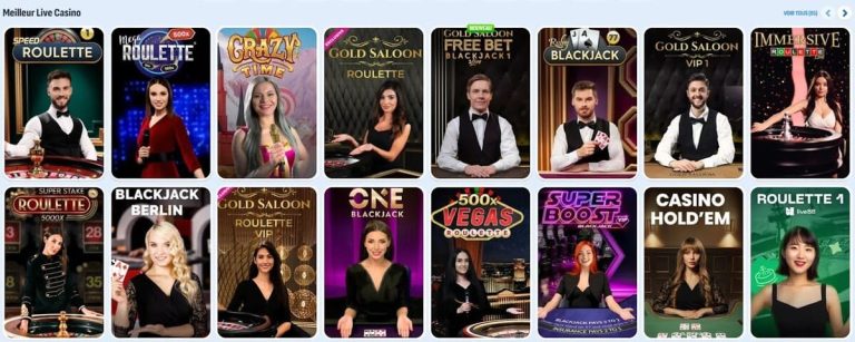 Nomini Casino jeux live
